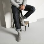 1002548 Cotton Twist Men Gray Čarape - Image 3