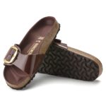 1022568 Madrid Big Buckle Prirodna koža High Shine Chocolate Narrow - Image 3