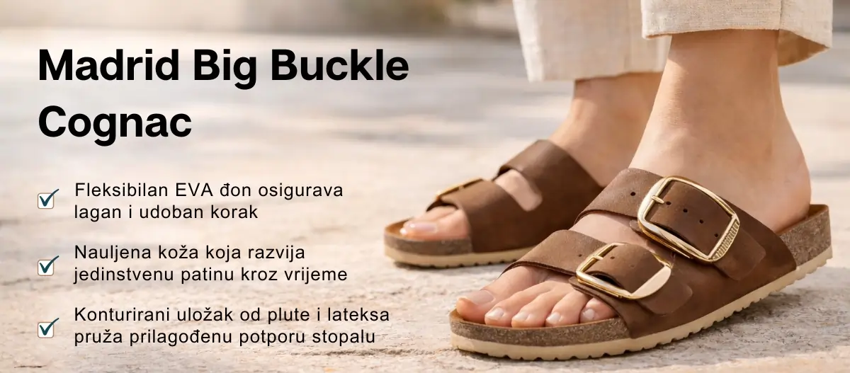 Madrid Big Buckle Cognac 2026