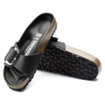1006523 Madrid Big Buckle Black Uljena koža Narrow - Image 2