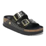 1029045 Arizona Flex Platf Lena Croc Black Hex Narrow