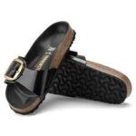 1022650 Madrid Big Buckle Prirodna koža High Shine Black Narrow - Image 3