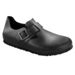 166543 Birkenstock London Oiled Leather Narrow Fit Black