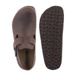 166533 Birkenstock London Oiled Leather Narrow Fit Brown - Image 3