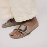 1030479 Madrid Big Buckle Eva  Gray Taupe Narrow - Image 5
