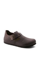 166533 Birkenstock London Oiled Leather Narrow Fit Brown